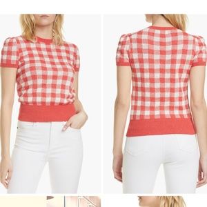 Polo Ralph Lauren Check Short Sleeve Sweater